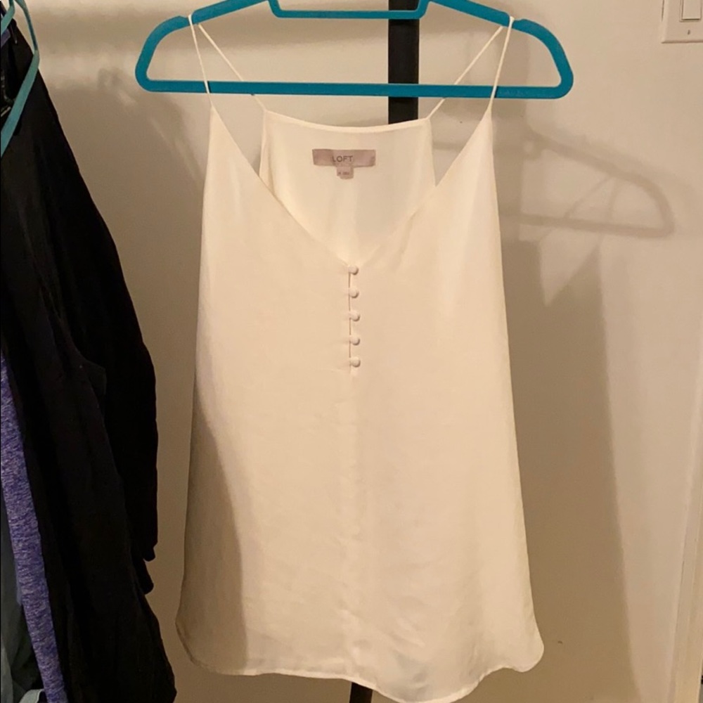 Loft Cream Button Tank - image 1